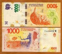  Argentina 1000 Pesos 2022m. P366 UNC 