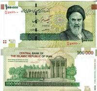  Iranas 100000 Rials 2010(18)m. P151 UNC 